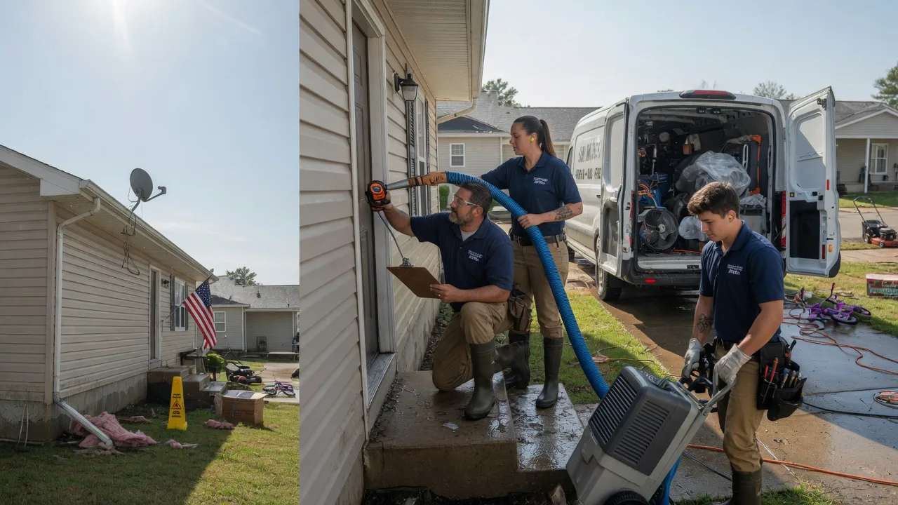 Ceiling Water Damage Restoration in New Site, MS near me